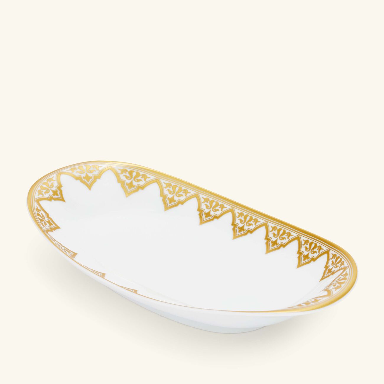 bernardaud venise serving platter oval gold 21cm