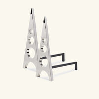 Berlin Andirons Silver jonathan adler berlin andirons silver