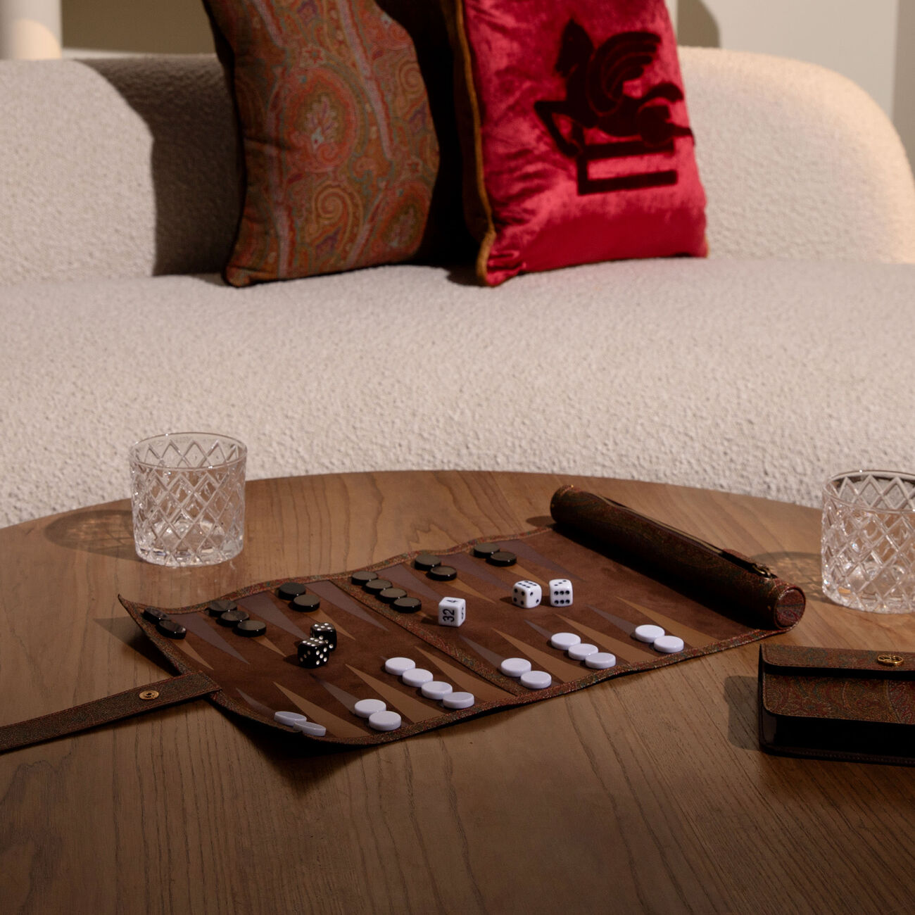 etro arnica travel backgammon