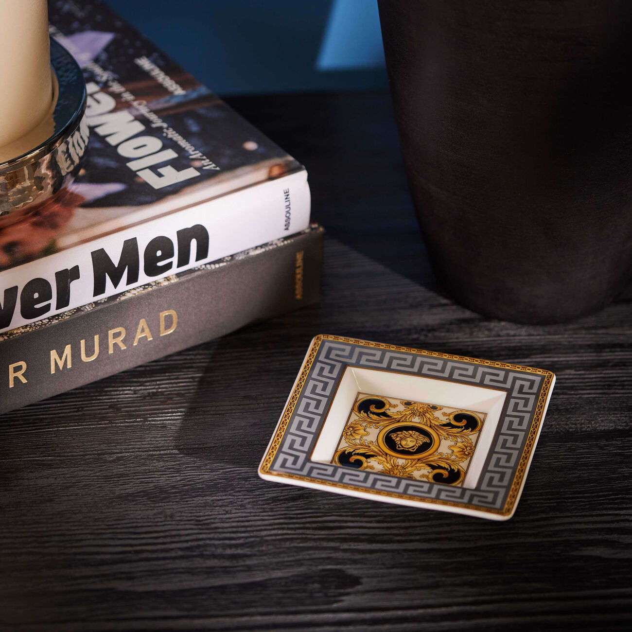 Prestige Gala Trinket Tray Square Small Grey versace prestige gala trinket tray square small grey