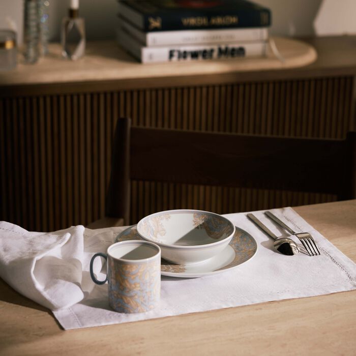 versace barocco blue children dinnerware gift set