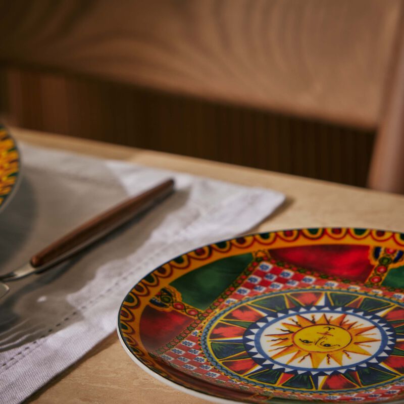 Carretto Sun Bread Plate Round 17cm Set Of 2 dolce gabbana casa carretto sun bread plate round 17cm set of 2