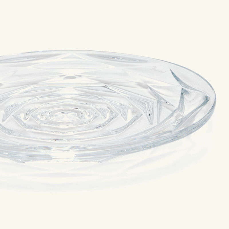 baccarat swing plate round clear 13cm