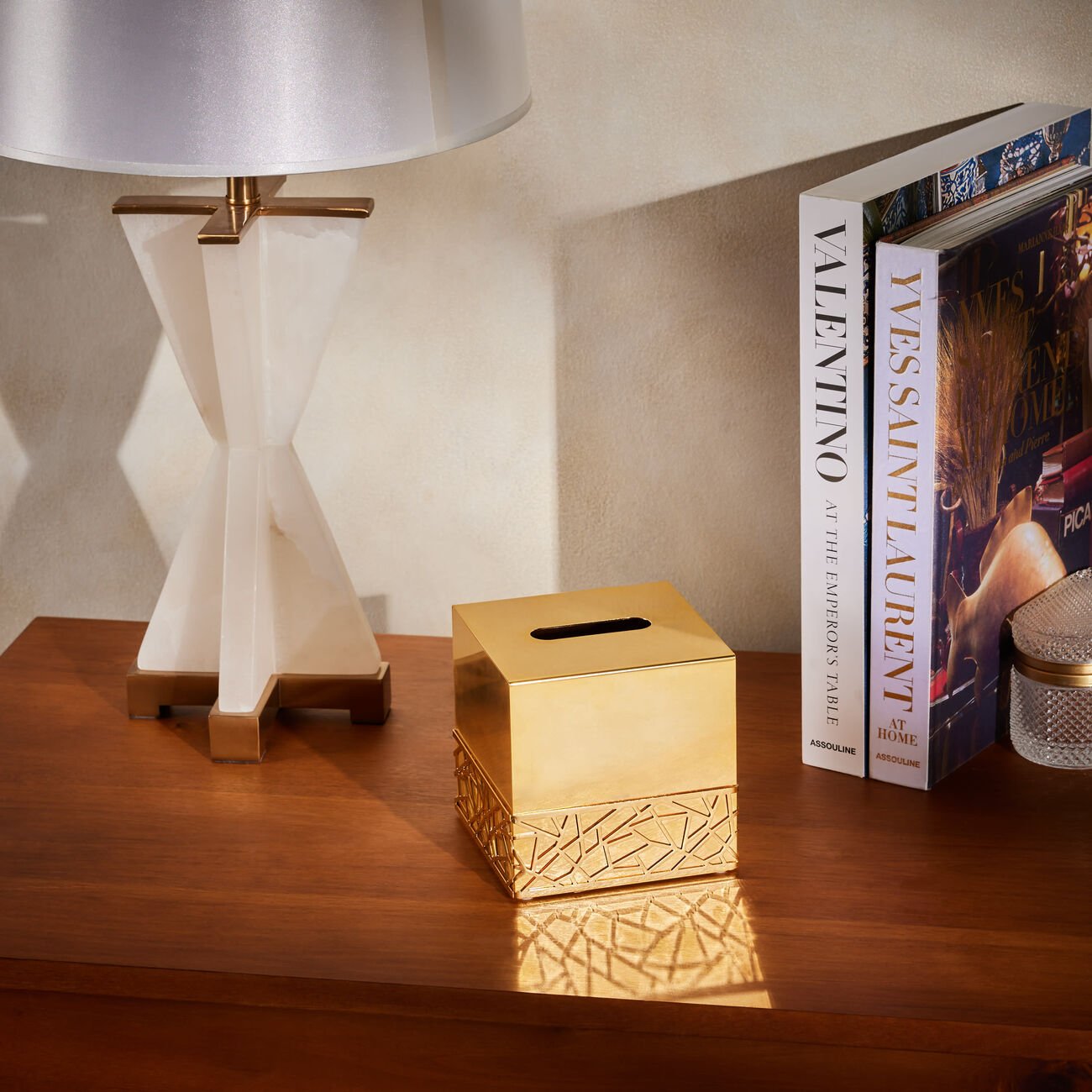 Hiroito Tissue Box Gold villari hiroito tissue box gold