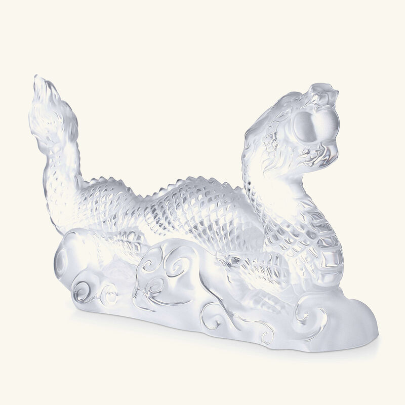 lalique tianlong dragon sculpture small clear