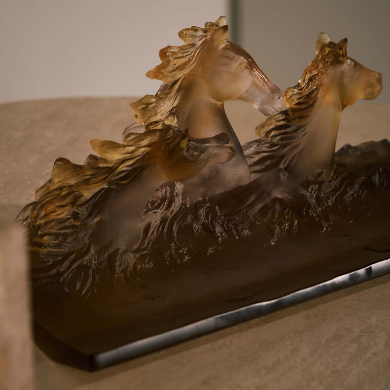 daum cavalcade pencil tray brown