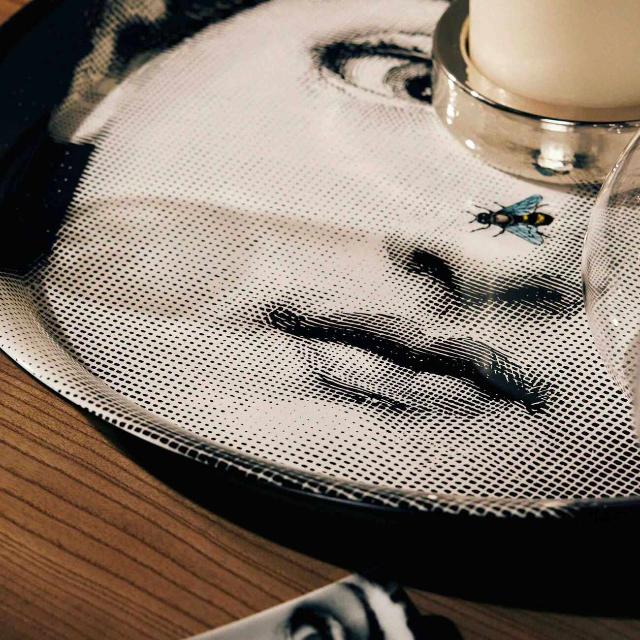 Tema e Variazioni no.363 Tray Round Extra Large fornasetti tema e variazioni no 363 tray round extra large