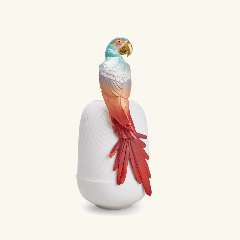 Macaw Bird Vase Large Red lladro macaw bird vase large red