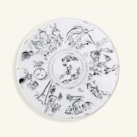 Marc Chagall Salad Plate Round White 21cm Set Of 6 bernardaud marc chagall salad plate round white 21cm set of 6