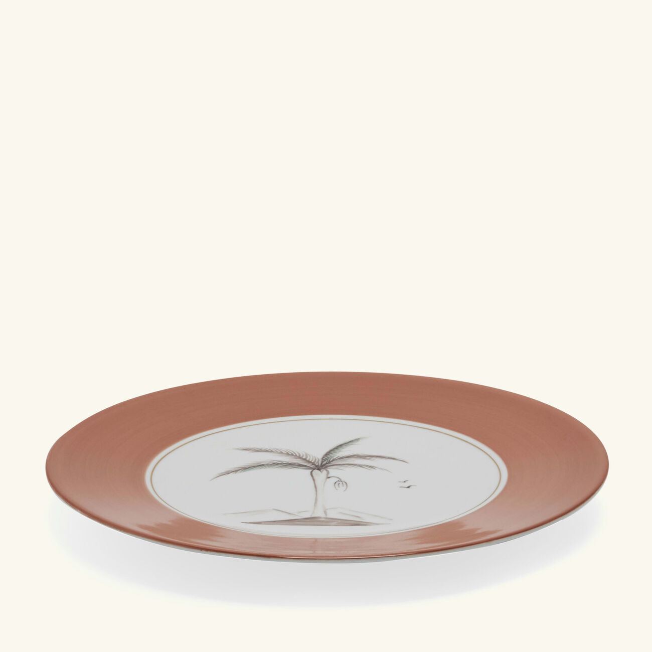 Bamboo Colonies Charger Plate Round Pink 30cm marie daage bamboo colonies charger plate round pink 30cm