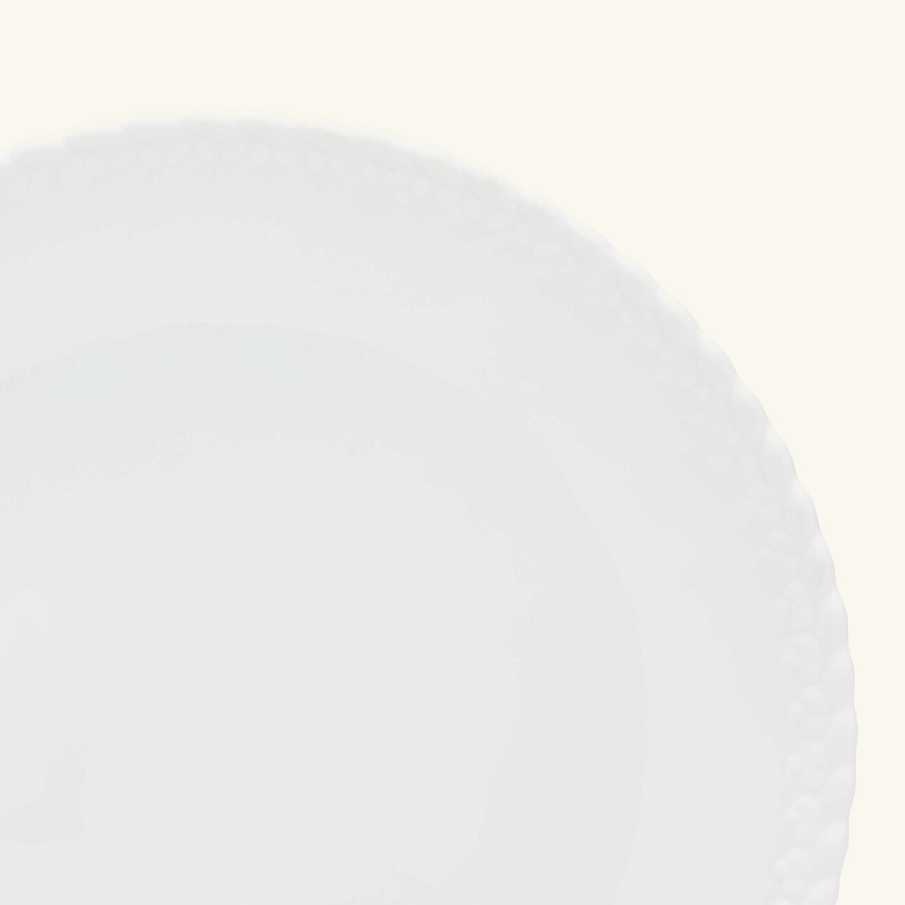 كريستوفل طبق العشاء بابيلون دائري أبيض 27 سم