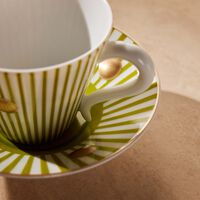 Absinthe Coffee Cup & Saucer Green Set Of 2 bernardaud absinthe coffee cup saucer green set of 2
