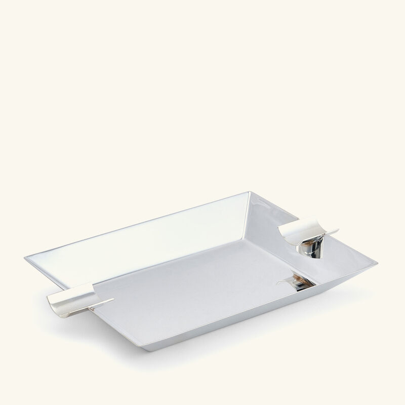 Uni Club Ashtray Rectangular Small Silver Plated christofle uni club ashtray rectangular small silver plated