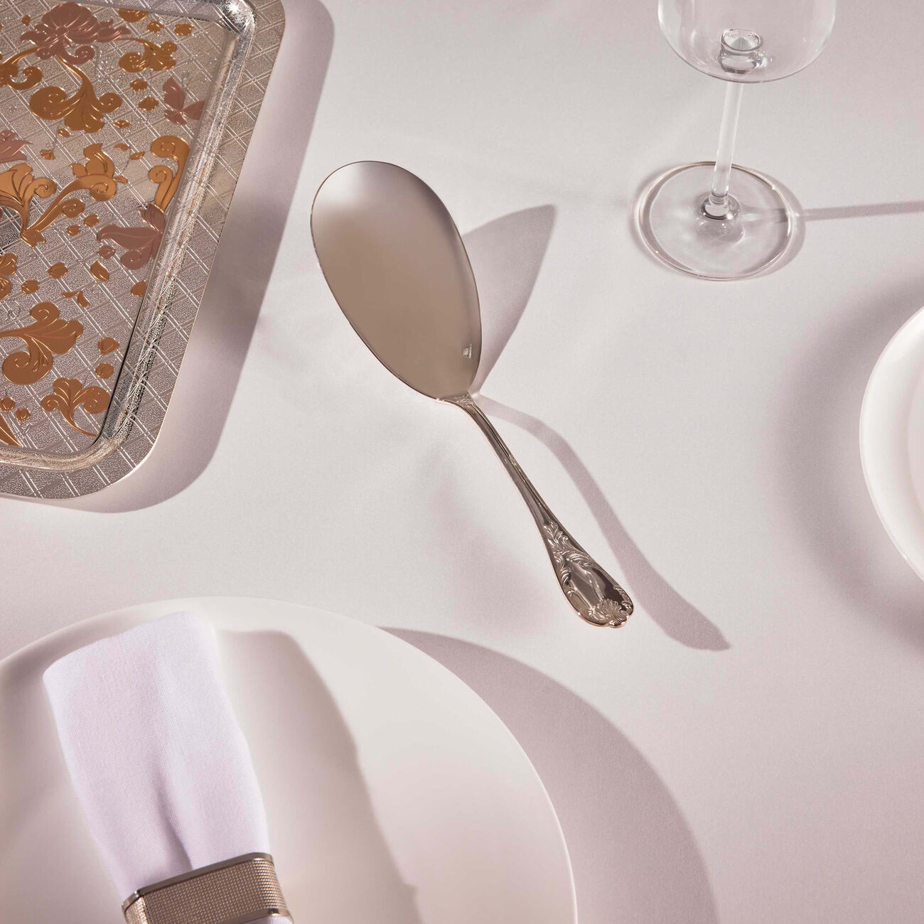 كريستوفل ملعقة تقديم الطعام مارلي باللون الفضي