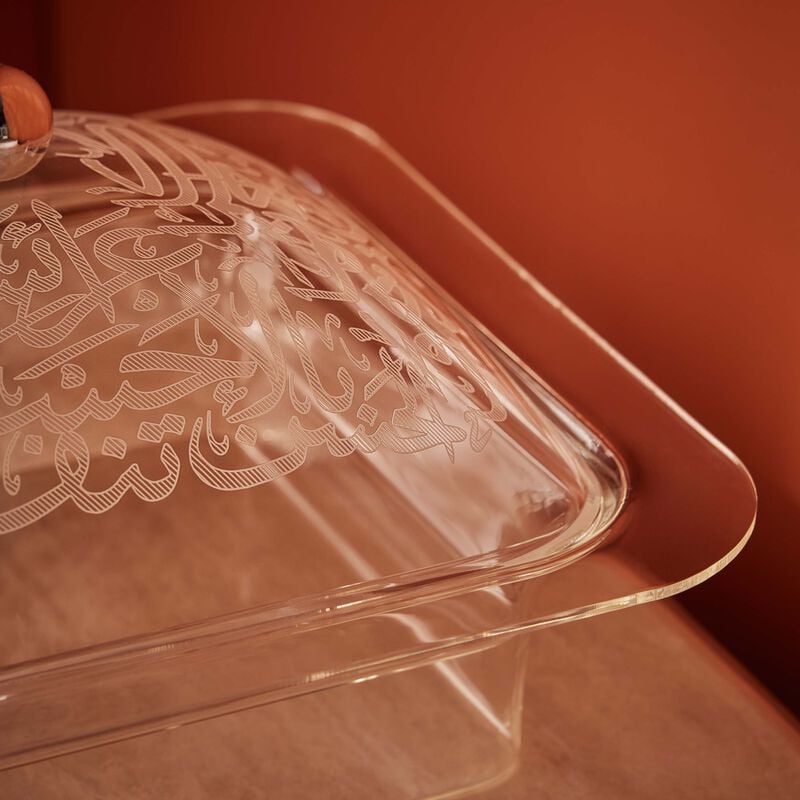 Thulut Serving Pot with Lid Clear 15cm dimlaj thulut serving pot with lid clear 15cm