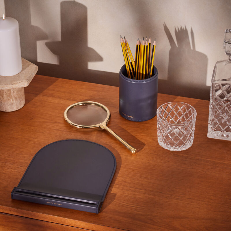 Brennan Pencil Cup Blue ralph lauren home brennan pencil cup blue