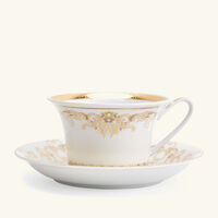 versace medusa gala tea cup   saucer white set of 6