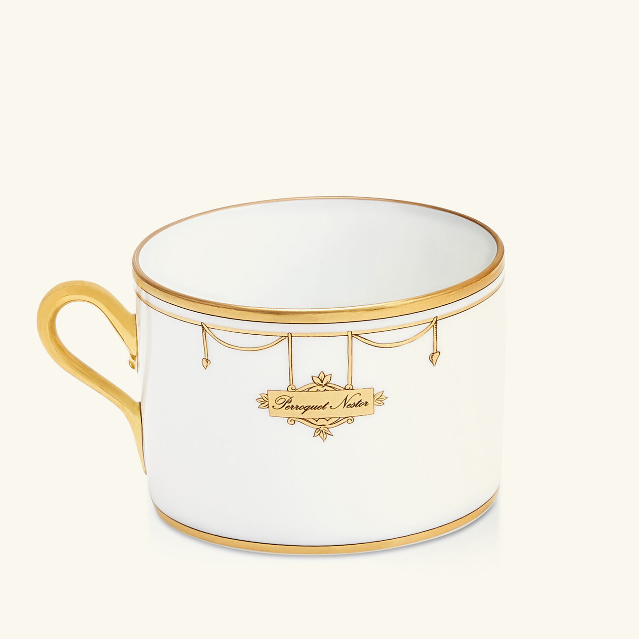 ginori 1735 voli re tea cup gold
