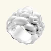 christofle babylone large bangle ring sterling silver size 53