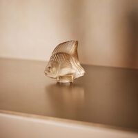 Fish Figurine Mini Gold lalique fish figurine mini gold