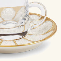 Amour Arabic Tea Cup & Saucer Clear villari amour arabic tea cup saucer clear