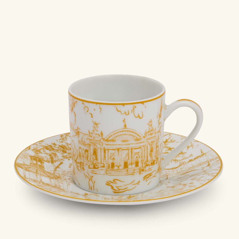 Tout Paris Coffee Cup & Saucer Yellow bernardaud tout paris coffee cup saucer yellow