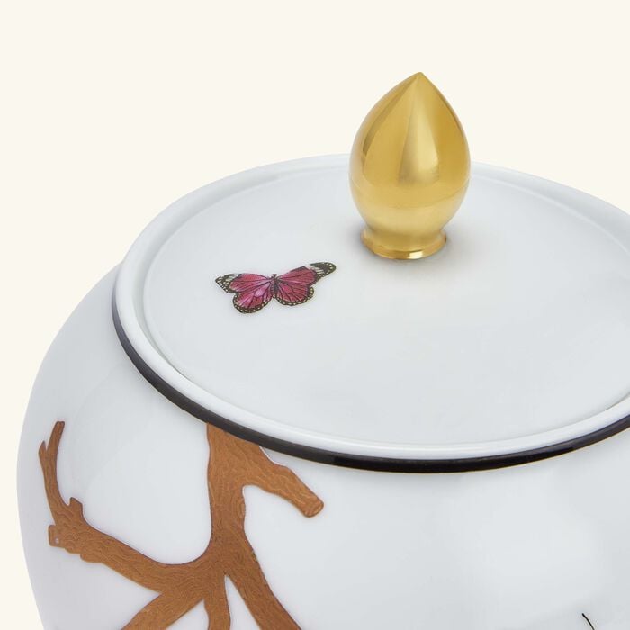 Aux Oiseaux Sugar Bowl Gold bernardaud aux oiseaux sugar bowl gold