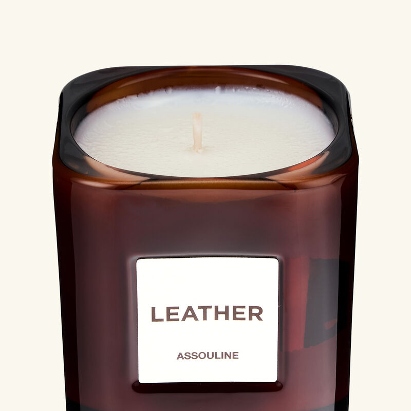 Leather Candle assouline leather candle