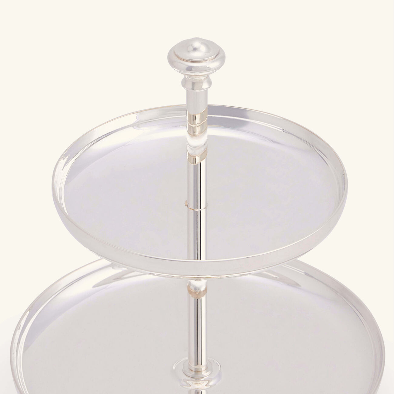 كريستوفل قاعدة الكيك آلبي من ثلاث طبقات مطلية بالفضة