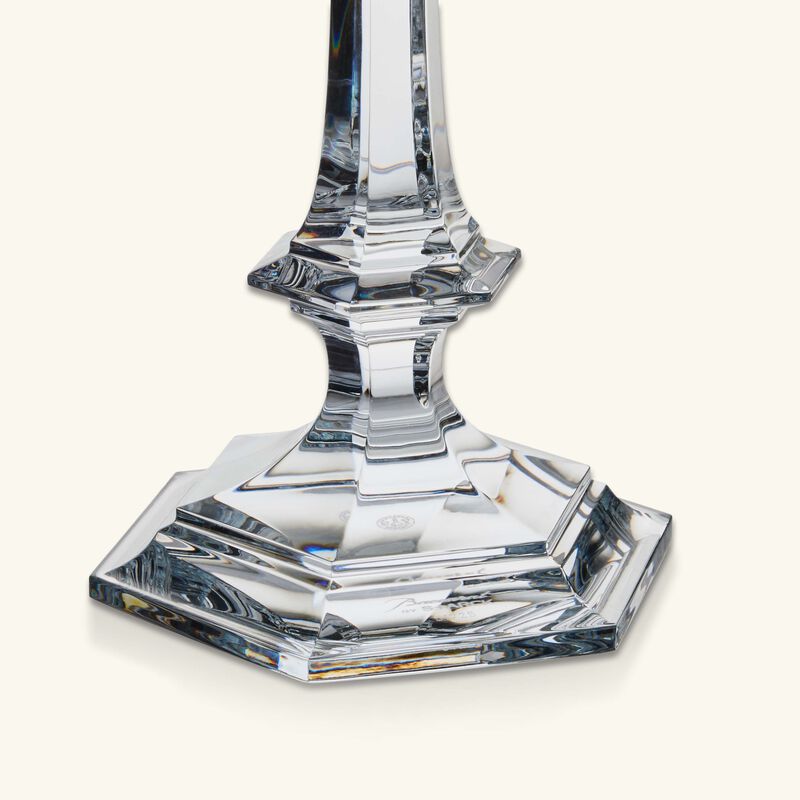 baccarat our fire candle holder gold