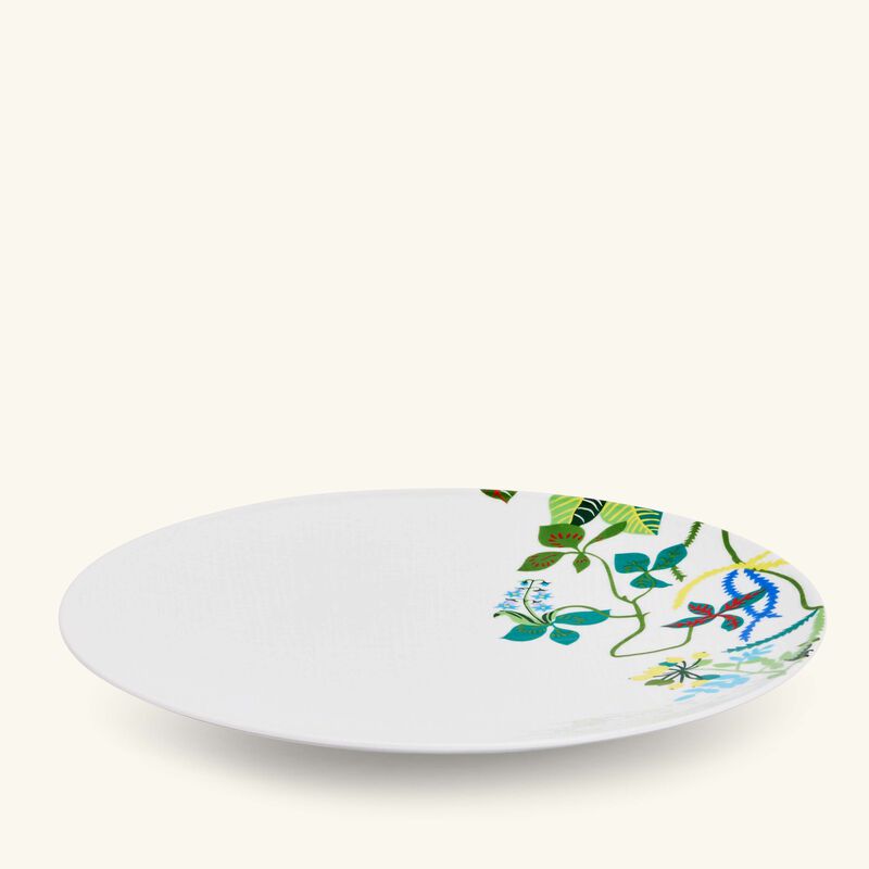 Organza Dinner Plate Round Green bernardaud organza dinner plate round green