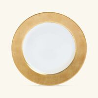 Sauvage Blanc Salad Plate Round Gold 21cm bernardaud sauvage blanc salad plate round gold 21cm