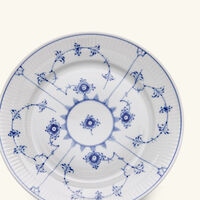 royal copenhagen blue fluted plain dessert plate round white 22cm