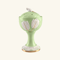 villari tulip incense burner green
