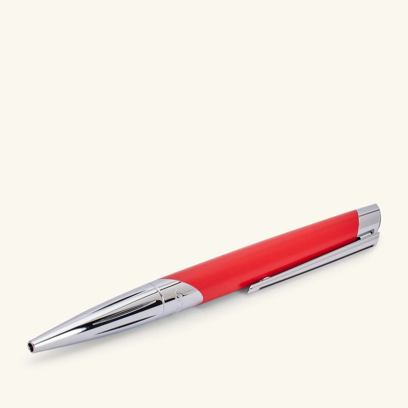 st dupont defi millennium ballpoint pen red