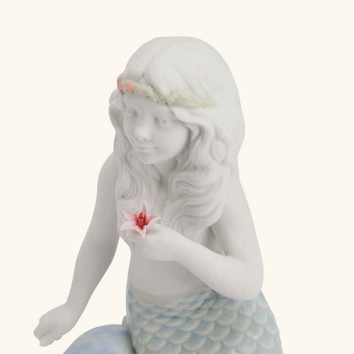 lladro oceans little mermaid sculpture small blue