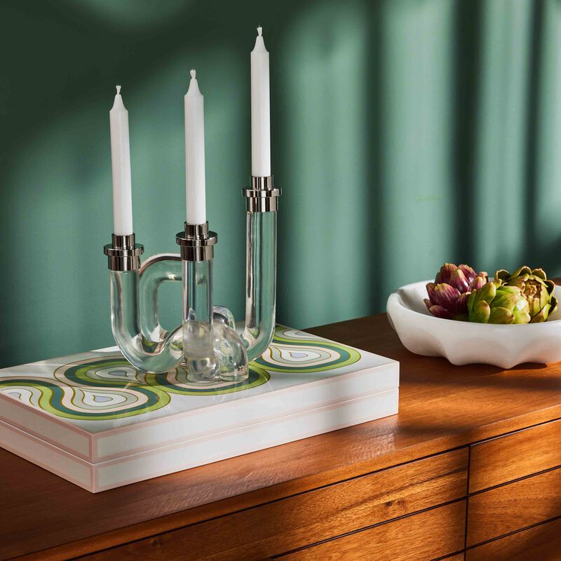 Pompidou Candle Holder Clear jonathan adler pompidou candle holder clear