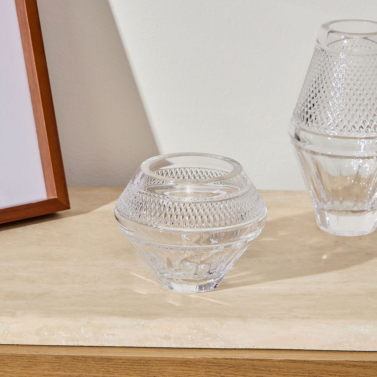 Mastercraft Copper Coast Rose Vase Bowl Small Clear waterford mastercraft copper coast rose vase bowl small clear