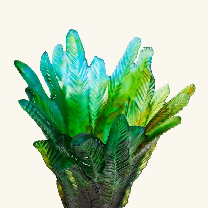 دوم مزهرية بالم بيتش كبيرة جدًا زرقاء