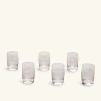 Thuluth Short Tumbler Clear Set of 6 dimlaj thuluth short tumbler clear set of 6