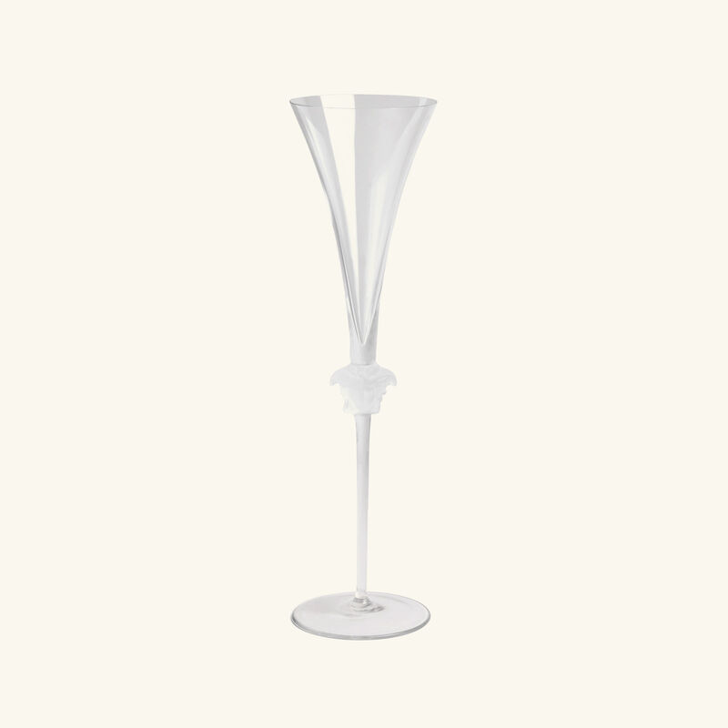 Medusa Lumiere Champagne Glass Clear versace medusa lumiere champagne glass clear