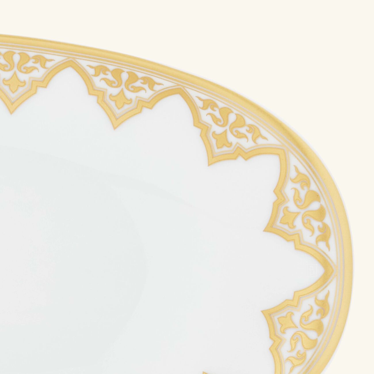 bernardaud venise serving platter oval gold 21cm