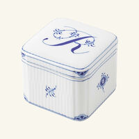 royal copenhagen alphabet collection r bonbonniere box white