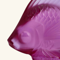 Fish Figurine Mini Fuchsia lalique fish figurine mini fuchsia