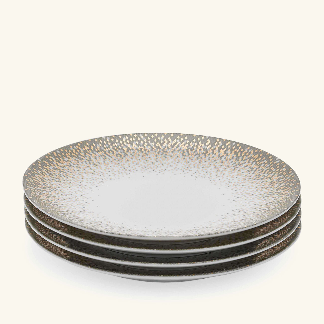 haviland souffle d or dessert plate round gold set of 4