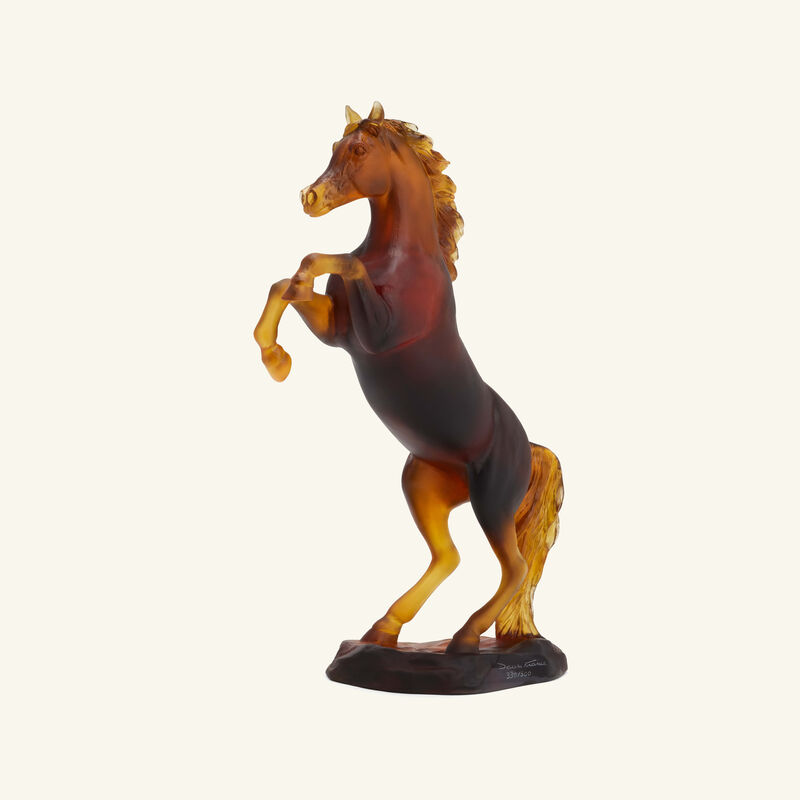 Spirited Horse Sculpture Medium Brown daum spirited horse sculpture medium brown
