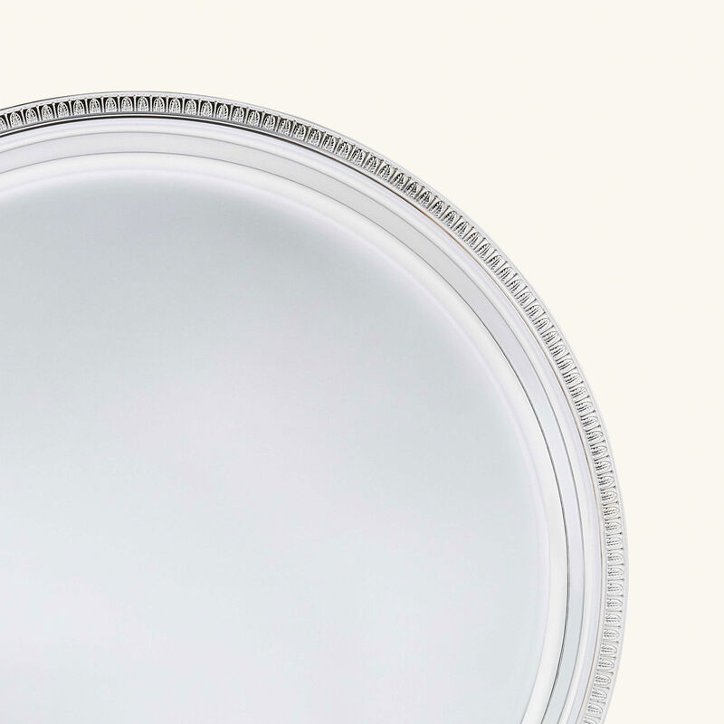 كريستوفل صينية الضيافة مالميزون دائرية متوسطة مطلية بالفضة