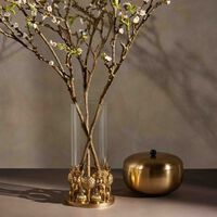 Leopard & The Lake Vase Medium Gold ira udaipur leopard the lake vase medium gold