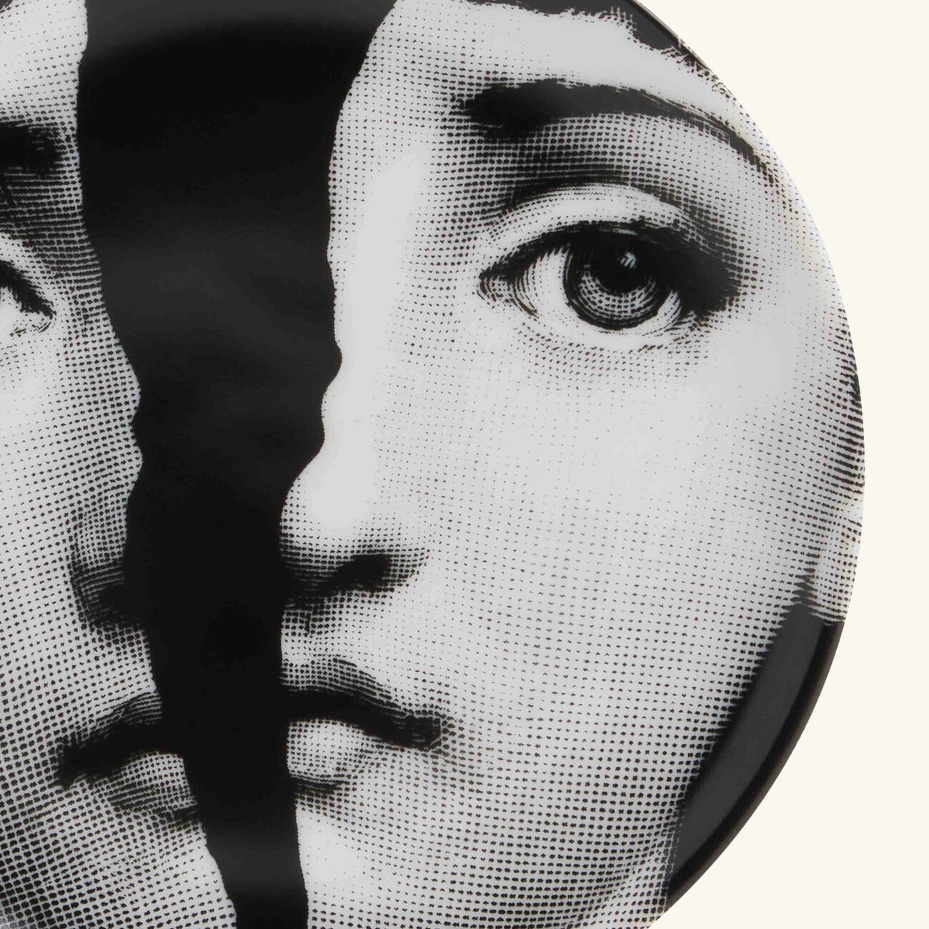 Tema e Variazioni No.10 Coaster Grey fornasetti tema e variazioni no 10 coaster grey