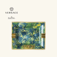 Jungle Animalier Ashtray Rectangular Small Blue versace jungle animalier ashtray rectangular small blue